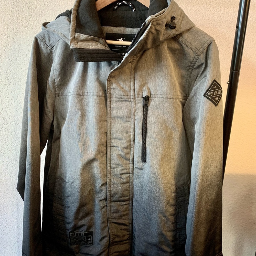Hollister Men's Charcoal Performance Jacket